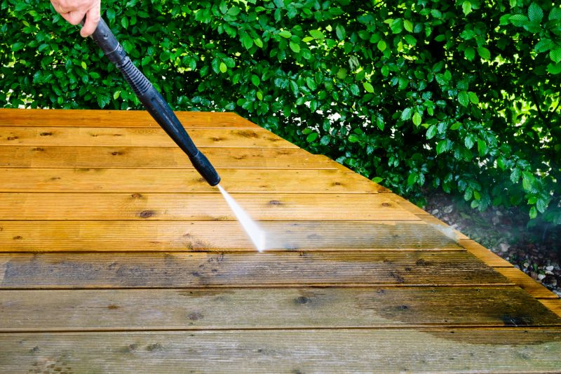 Pressure Washing Deck Surface